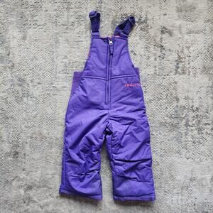 Arctix Kids Toddler Size 18 Months Purple Insulated Snow Bib Overalls Pants